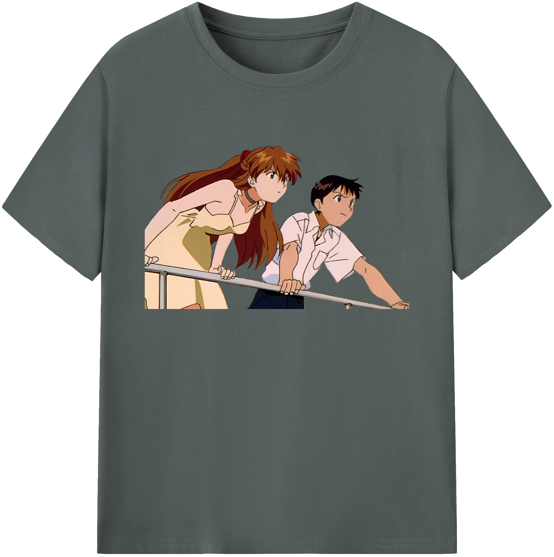 （画像用） EVA 新世紀エヴァンゲリオン 綿100％ メンズ半袖Tシャツ｜肌触りやわらか＆通気性